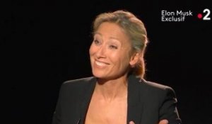 Anne-Sophie Lapix fait une drôle de tête pendant son interview avec Elon Musk quand il lui avoue être un grand "fan" d’Emmanuel Macron !