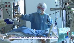 Le journal : Le personnel des hôpitaux français en grève ce mardi