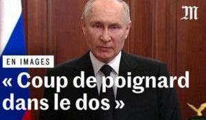 Rébellion de Wagner: Poutine dénonce "une trahison" et promet une punition "implacable"