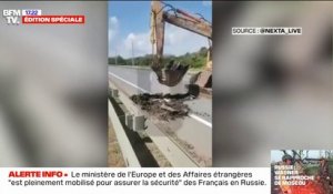 Russie: des tranchées creusées sur une autoroute pour freiner l'avancée de la milice Wagner vers Moscou
