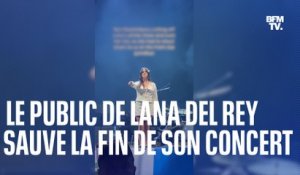 Le public de Lana Del Rey sauve la fin de son concert en chantant pour elle après la coupure de son micro