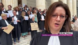 100 greffiers devant le tribunal judiciaire de Saint-Étienne