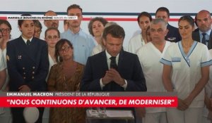 Emmanuel Macron à Marseille : «Nous allons construire un nouvel hôpital militaire»