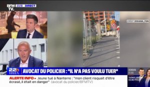Policier mis en examen pour avoir tué Nahel: "Les premiers mots qu'il a prononcés, c'était pour dire pardon", affirme son avocat, Laurent-Franck Liénard