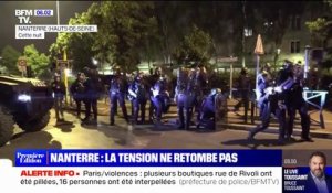 Nouvelle nuit de violences à Nanterre, où la BRI a été mobilisée