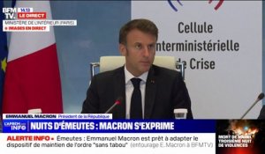 Emmanuel Macron: "Il y a une instrumentalisation inacceptable de la mort d'un adolescent"