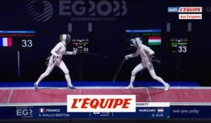 Les épéistes françaises conservent leur titre europée - Escrime - Jeux européens