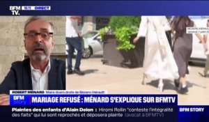 Mariage refusé à Béziers: Robert Ménard pense "inadmissible" le fait de devoir marier un homme "qui n'a pas le droit d'être en France"