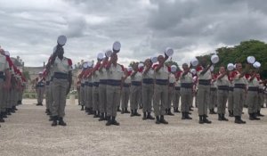 Légion étrangère : les images exclusives de la remise des képis blancs aux nouveaux légionnaires