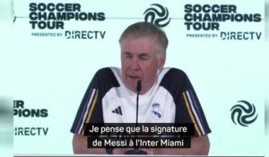 Real Madrid - Ancelotti : “La signature de Messi à Miami va aider à améliorer les choses”