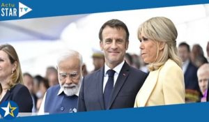 Emmanuel et Brigitte Macron souriants : ce baise-main discret très remarqué pour le 14-Juillet