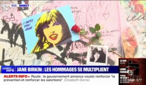 Jane Birkin: les hommages se multiplient devant la maison parisienne où elle avait vécu avec Serge Gainsbourg