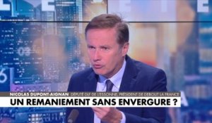 Nicolas Dupont-Aignan : «Il n’a plus rien à dire aux Français, il ne donne pas de cap à la nation»