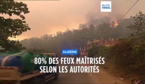 Algérie: la majorité des incendies éteints, encore 13 en cours