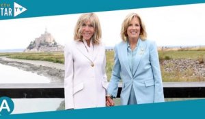 Brigitte Macron et Jill Biden : jumelles jusqu'au bout des pieds, main dans la main au Mont-Saint-Mi