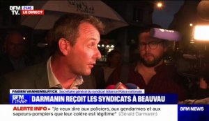 Syndicats policiers reçus par Gérald Darmanin: "On a eu un ministre plutôt d'accord avec nos propositions", réagit Fabien Vanhemelryck (secrétaire général du syndicat Alliance Police nationale)