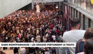Gare Montparnasse : les orages perturbent le trafic