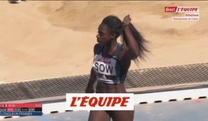 Rougui Sow remporte le concours de la longueur femmes - Athlétisme - Championnats de France