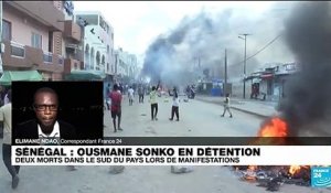 Sénégal : Sonko en détention, deux morts dans le sud du pays lors de manifestations