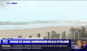 Ille-et-Vilaine: à Saint-Malo, les habitants et les touristes se préparent à la vigilance orange "vagues-submersion"