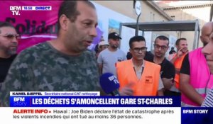 Grève des éboueurs à Marseille: "Notre objectif, c'est d'être payé", affirme Kamel Djeffel (secrétaire national CAT nettoyage)