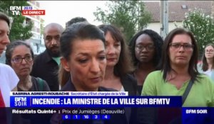 Sabrina Agresti-Roubache sur l'incendie de l'Ile-Saint-Denis: "On est sur un bilan très lourd"