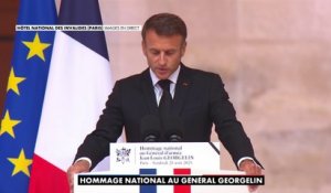 Emmanuel Macron : «Jean-Louis Georgelin n'était que volonté»