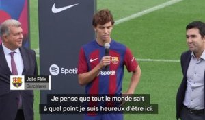 Barcelone - Felix et Cancelo présentés par “le club de leurs rêves”
