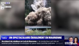 Éboulement en Maurienne: 700 m3 de blocs rocheux se sont détachés de la paroi ce dimanche