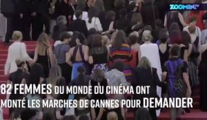 82 femmes montent les marches de Cannes pour protester