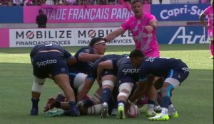 TOP 14 - Essai de Kylan HAMDAOUI (SFP) - Stade Français Paris - Montpellier Hérault Rugby - Saison 2023-2024