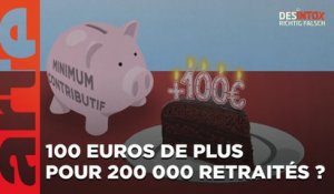 100 euros de plus pour 200 000 retraités en septembre ? / Désintox du 04/09/2023 /