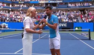 De la colère à la bonne humeur : Djokovic a fait chanter le Arthur-Ashe