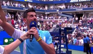 US Open - Djokovic s'empare du micro et lance le chant des Beastie Boys