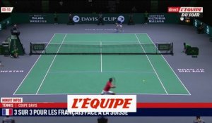 Débuts parfaits de la France face à la Suisse - Tennis - Coupe Davis