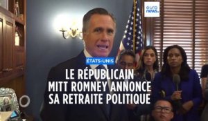 Le sénateur républicain Mitt Romney annonce sa retraite politique