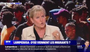 Lampedusa: "Quand vous avez 11 000 hommes qui débarquent sur l'île de Lampedusa avec une population de 6000 habitants, ce n'est pas une submersion, c'est une invasion", pour Nadine Morano (LR)