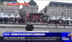 Bordeaux: le roi Charles III quitte la place de la Bourse en direction d'une forêt expérimentale située aux alentours de la métropole