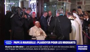Lors de sa première journée à Marseille, le pape François a fait un plaidoyer pour les migrants