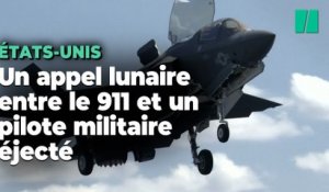 L’appel entre ce pilote éjecté de son jet et les services de secours a donné lieu à un échange lunaire