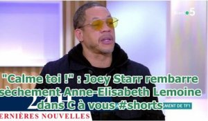 "Calme toi !" : Joey Starr rembarre sèchement Anne-Elisabeth Lemoine dans C à vous #shorts