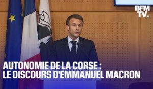 Autonomie de la Corse: le discours en intégralité d'Emmanuel Macron sur l'île