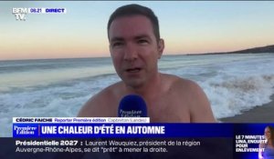 Vague de chaleur: en attendant les 32°C à Capbreton dans les Landes, le reporter Cédric Faiche goûte à la température de l'eau