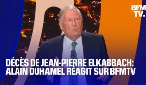 Décès de Jean-Pierre Elkabbach: Alain Duhamel réagit sur BFMTV