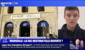 Marseille: "Mettre des effectifs de police tous les jours devant la faculté [Colbert] n'est pas une situation stable à long terme", estime Yann Soltermann (UNI Aix-Marseille)