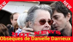 Obsèques de Danielle Darrieux, Domi­nique Lava­nant effon­drée au côté du mari de la