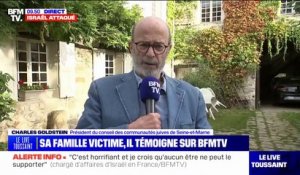 Charles Goldstein, président du conseil des communautés juives de Seine-et-Marne: "On nous a dit qu'il y avait 4 corps dans la maison de mon petit-cousin"