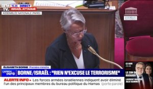 Élisabeth Borne: "Israël a le droit de se défendre face au terrorisme"
