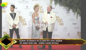 Albert de Monaco se la joue 007 avec Sharon  en James Bond Girl : soirée Casino Royale