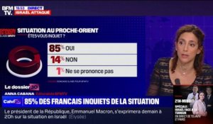 85% des Français se déclarent "inquiets" de la situation au Proche-Orient (sondage Elabe/BFMTV)